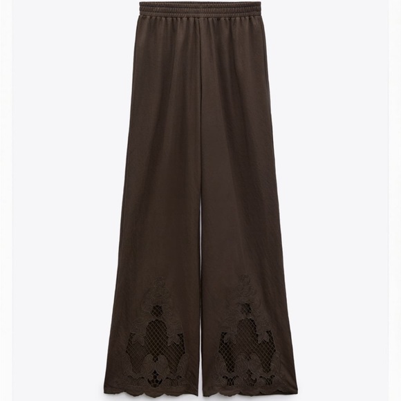 Pant with embroidered trim - Picture 5 of 5